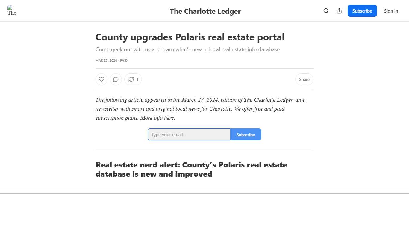 County upgrades Polaris real estate portal